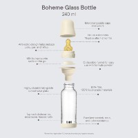 Biberon pentru bebeluș BIBS Boheme Set Latex Violet Sky 240ml (50202291) imaginea #4 — magazin online Desire.md