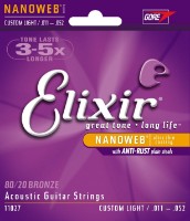 Corzi Elixir Nanoweb Acoustic Bronze Custom Light 11027