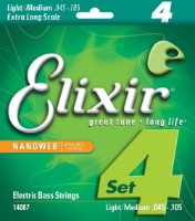 Corzi Elixir Nanoweb Bass Nickel 4-String Medium XL 14087