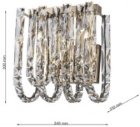 Candelabru de perete Cellini Lure CLN124-2W imaginea #3 — magazin online Desire.md