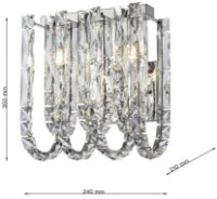 Candelabru de perete Cellini Lure CLN125-2W imaginea #3 — magazin online Desire.md