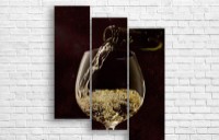 Картина ArtDesign A glass of white wine 94x114cm (E-10184)