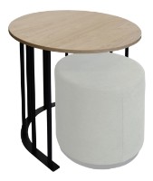 Măsuţă cafea Deco Sevilia Oak Sonoma/Black (T3SV) imaginea #2 — magazin online Desire.md