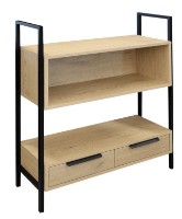 Etajeră Deco Torro 2 + Box 84x30x105 Oak Sonoma/Black (S2TR2ND)