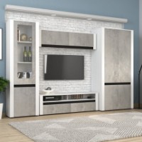 Comodă TV Yasen Бодена 2Ш Nymphea Alba/Light Oxide/Black imaginea #3 — magazin online Desire.md