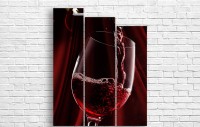 Картина ArtDesign A glass of red wine 105x132cm (E-10183)