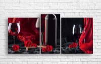Картина ArtDesign A glass of wine 133x55cm (E-10217)