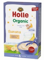 Terci de cereale Holle Bio Organic Milk Cereal Banana 200g