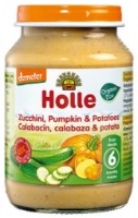 Piure pentru bebeluși Holle Bio Organic Pumpkin Zucchini & Potatoes 190g