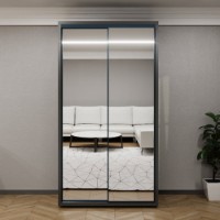 Шкаф-купе Bayro Parma 1200x2250x600 Anthracite  (606486)