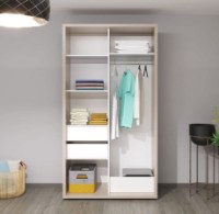 Шкаф-купе Bayro Parma 1200x2250x600 Grey Stone (606487) фото №2 — интернет-магазин Desire.md