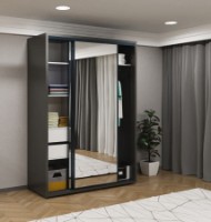 Шкаф-купе Bayro Parma 1600x2250x600 Anthracite (606506) фото №3 — интернет-магазин Desire.md