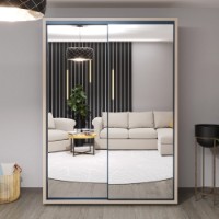 Шкаф-купе Bayro Parma 1600x2250x600 Grey Stone (606507)