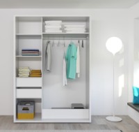 Шкаф-купе Bayro Parma 1600x2250x600 White (606505) фото №2 — интернет-магазин Desire.md