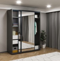 Шкаф-купе Bayro Parma 1800x2250x600 Anthracite (606509) фото №3 — интернет-магазин Desire.md