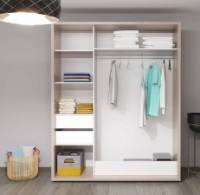 Шкаф-купе Bayro Parma 1800x2250x600 Grey Stone (606510) фото №2 — интернет-магазин Desire.md