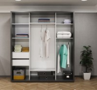 Шкаф-купе Bayro Parma 2000x2250x600 Anthracite (606512) фото №2 — интернет-магазин Desire.md