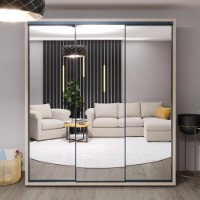 Шкаф-купе Bayro Parma 2000x2250x600 Grey Stone (606513)