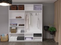 Шкаф-купе Bayro Top Line Napoli 2000x2300x580 White (604797) фото №3 — интернет-магазин Desire.md