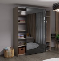 Шкаф-купе Bayro Top Line Napoli 2300x2300x580 Grey Stone (604806) фото №2 — интернет-магазин Desire.md