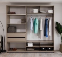 Шкаф-купе Bayro Top Line Napoli 2300x2300x580 Grey Stone (604807) фото №3 — интернет-магазин Desire.md