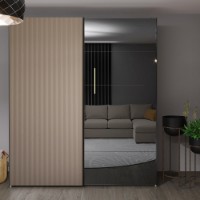 Шкаф-купе Bayro Top Line Napoli 2300x2300x580 Grey Stone (604808)