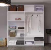 Шкаф-купе Bayro Top Line Napoli 2300x2300x580 White (604802) фото №2 — интернет-магазин Desire.md