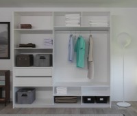 Шкаф-купе Bayro Top Line Napoli 2300x2300x580 White (604804) фото №3 — интернет-магазин Desire.md