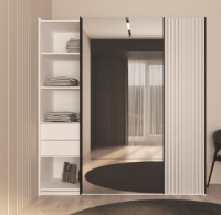 Шкаф-купе Bayro Top Line Napoli 2300x2300x580 White (604805) фото №2 — интернет-магазин Desire.md