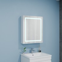 Шкаф с зеркалом Bayro Optima 500x700 Led Touch R (122336) фото №2 — интернет-магазин Desire.md
