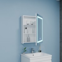 Шкаф с зеркалом Bayro Optima 500x700 Led Touch R (122336) фото №3 — интернет-магазин Desire.md