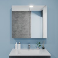 Шкаф с зеркалом Bayro Optima 700x700 (122339)