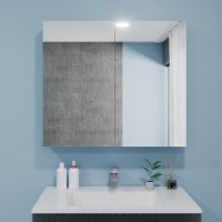 Шкаф с зеркалом Bayro Optima 800x700 (122341)