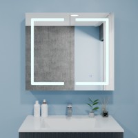 Dulap cu oglindă Bayro Optima 800x700 Led Touch (122342)