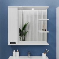 Шкаф с зеркалом Bayro Positano 800x750 L (121480)