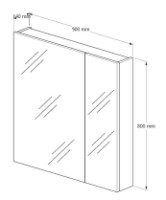 Шкаф с зеркалом Supraten 1511001 фото №2 — интернет-магазин Desire.md
