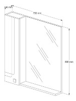 Шкаф с зеркалом Supraten 1511361 фото №3 — интернет-магазин Desire.md