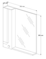 Шкаф с зеркалом Supraten 1511363 фото №2 — интернет-магазин Desire.md