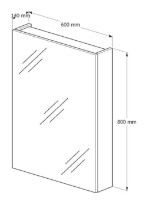Шкаф с зеркалом Supraten 1511476 фото №4 — интернет-магазин Desire.md