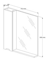 Dulap cu oglindă Supraten 1511573 imaginea #3 — magazin online Desire.md