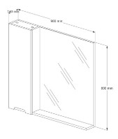 Шкаф с зеркалом Supraten 1511579 фото №3 — интернет-магазин Desire.md