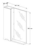Шкаф с зеркалом Supraten 1511684 фото №3 — интернет-магазин Desire.md