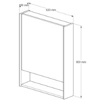 Dulap cu oglindă Supraten 1511763 imaginea #2 — magazin online Desire.md