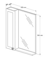 Шкаф с зеркалом Supraten 1511807 фото №3 — интернет-магазин Desire.md
