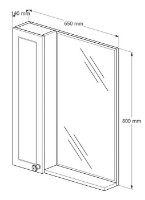 Шкаф с зеркалом Supraten 1511809 фото №3 — интернет-магазин Desire.md