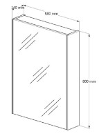 Шкаф с зеркалом Supraten 1511864 фото №5 — интернет-магазин Desire.md