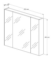 Шкаф с зеркалом Supraten 1511866 фото №5 — интернет-магазин Desire.md