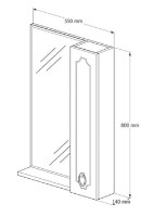 Шкаф с зеркалом Supraten 1511916 фото №3 — интернет-магазин Desire.md