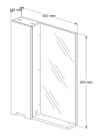Шкаф с зеркалом Supraten 1512158 фото №2 — интернет-магазин Desire.md