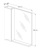 Шкаф с зеркалом Supraten 1512159 фото №2 — интернет-магазин Desire.md